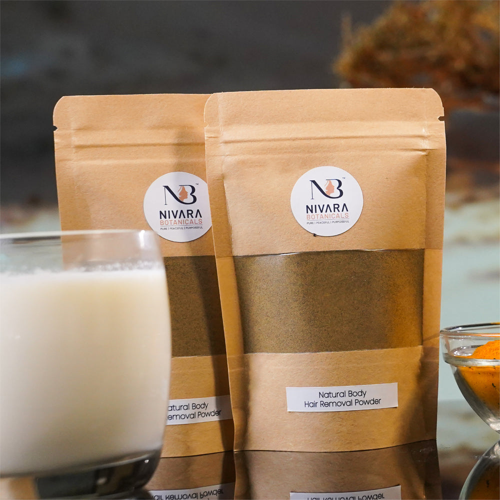 NATURAL BODY HAIR REMOVAL POWDER